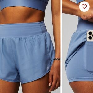 Fabletics shorts with biker shorts under